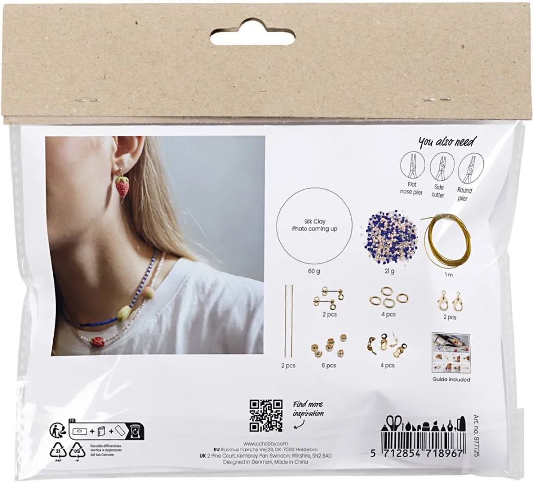 Creativ Company Mini Hobbyset Sieraden Fruit Klei - Multikleurig