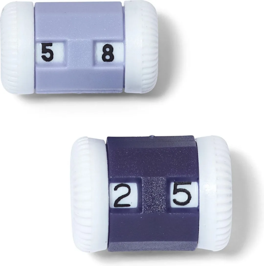 Prym Toerenteller Klein-Groot - Grijs/Zwart - 2 Stuks