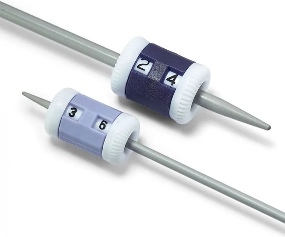 Prym Toerenteller Klein-Groot - Grijs/Zwart - 2 Stuks