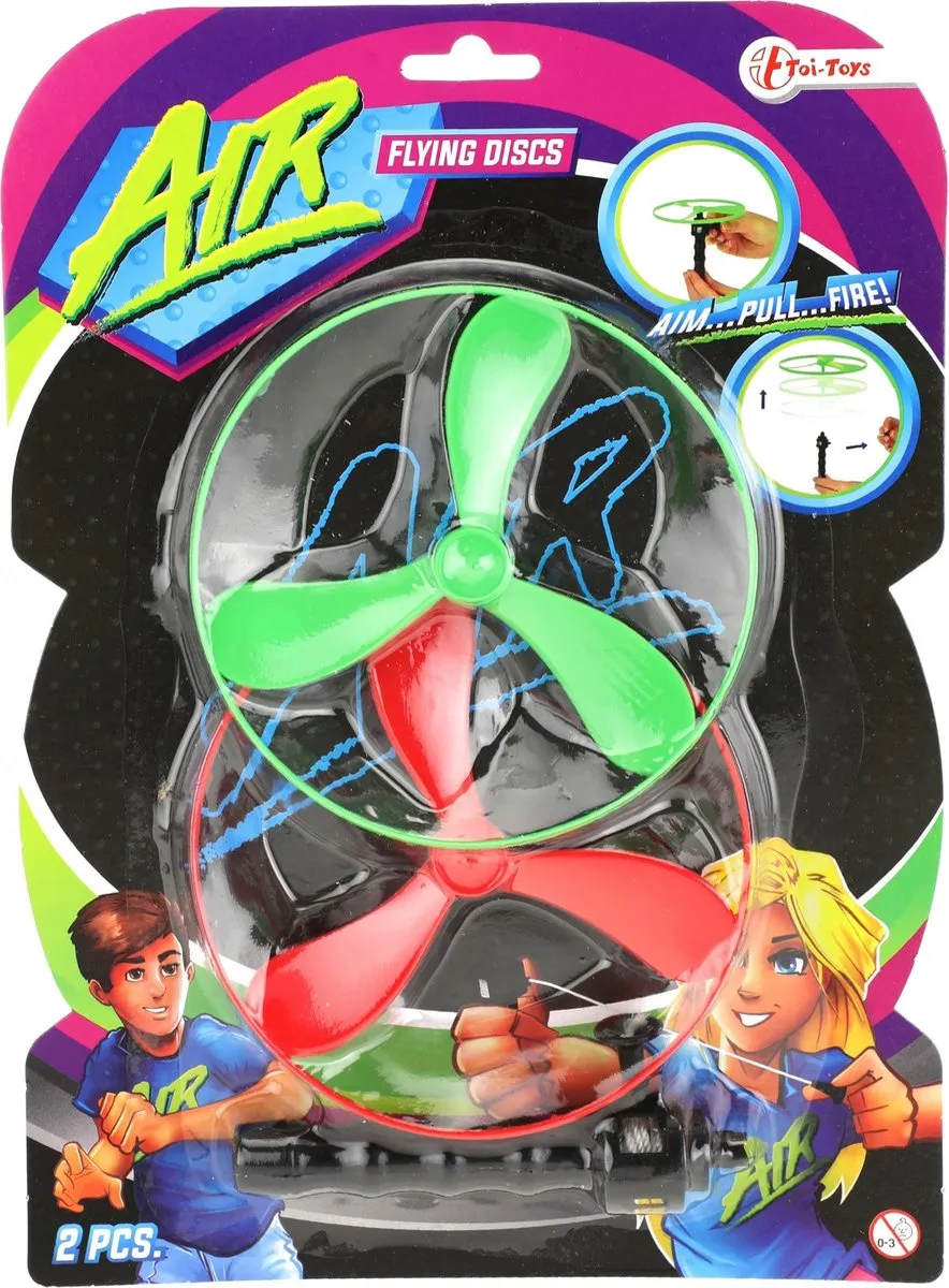 Toi-Toys AIR Afschiet Discs 2 Stuks - Groen