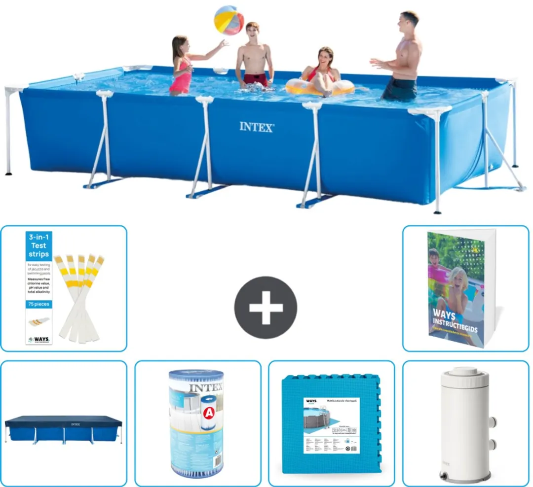 Intex Rechthoekig Frame Zwembad 450x220cm