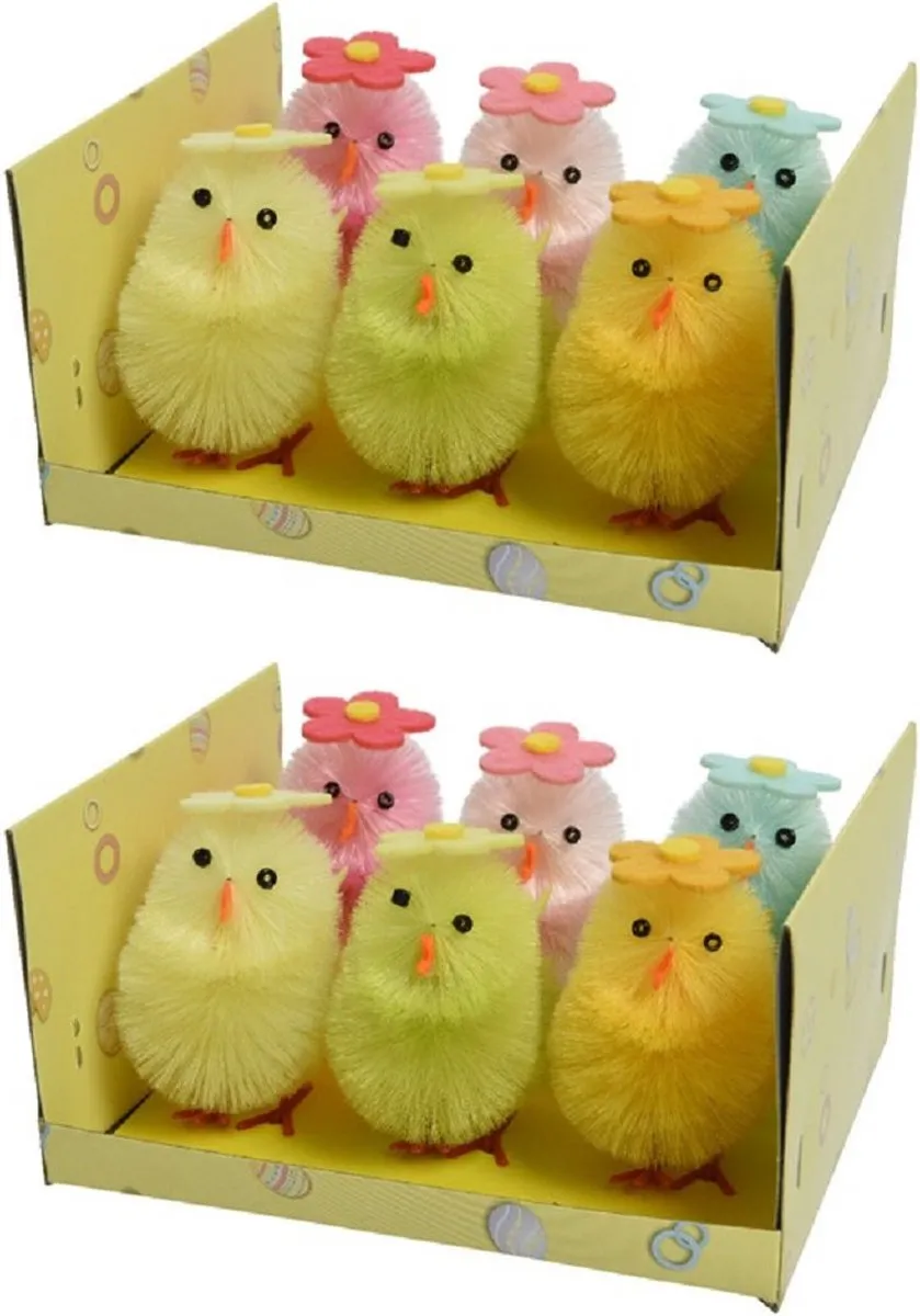 Decoris Paaskuikentjes 6 Stuks - Multi