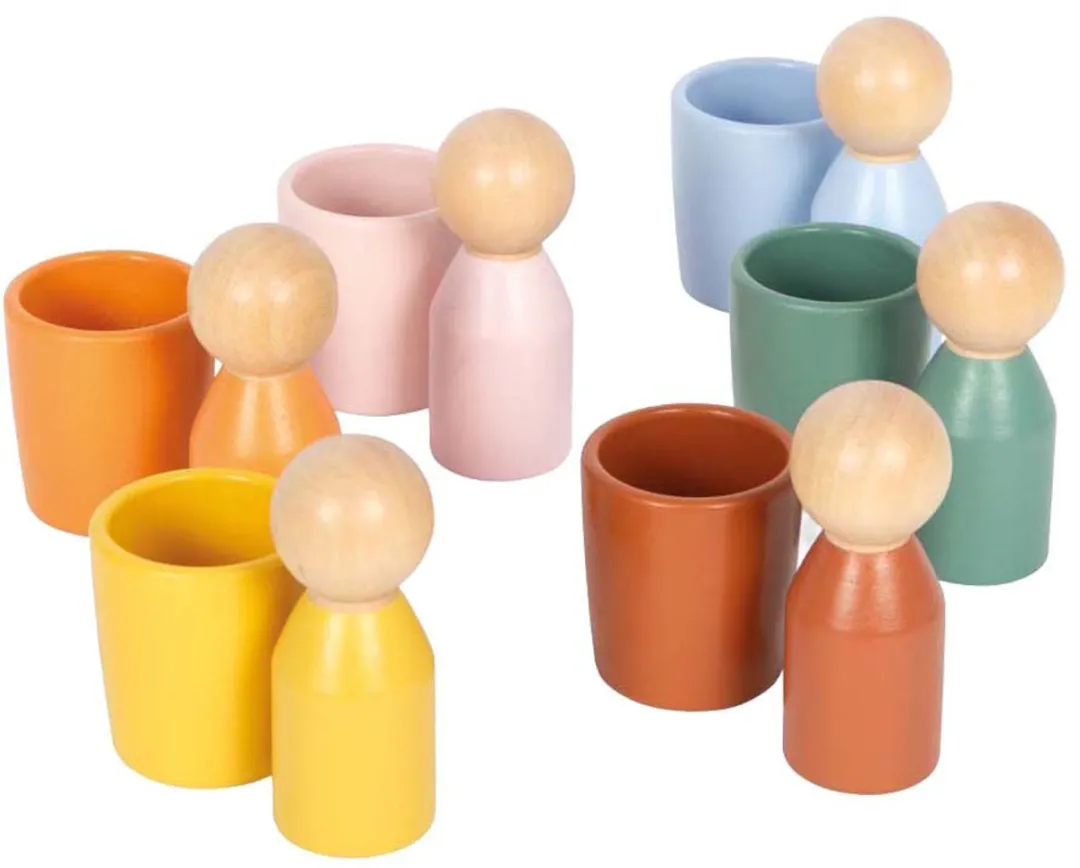 Small Foot Houten Montessori Sorteerbeker Multi Kleuren