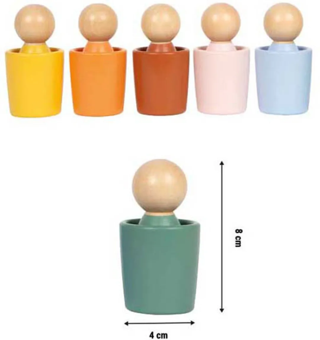 Small Foot Houten Montessori Sorteerbeker Multi Kleuren