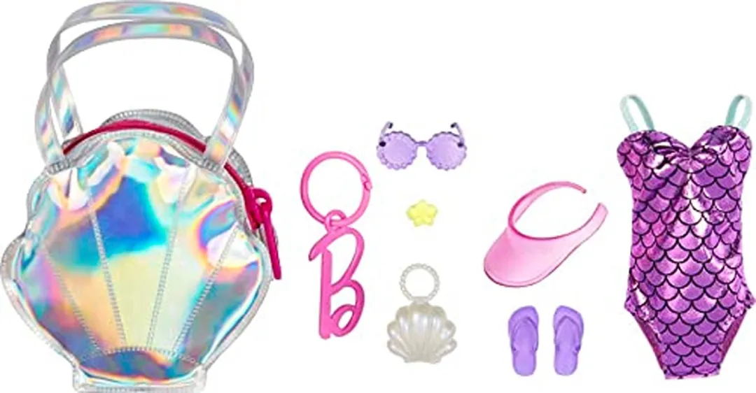 Barbie Paars Badpak Outfit - Modepop