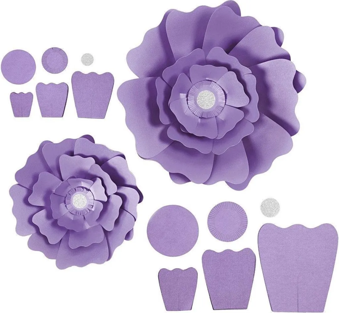 Colortime Bloemen Paars - 2 Stuks