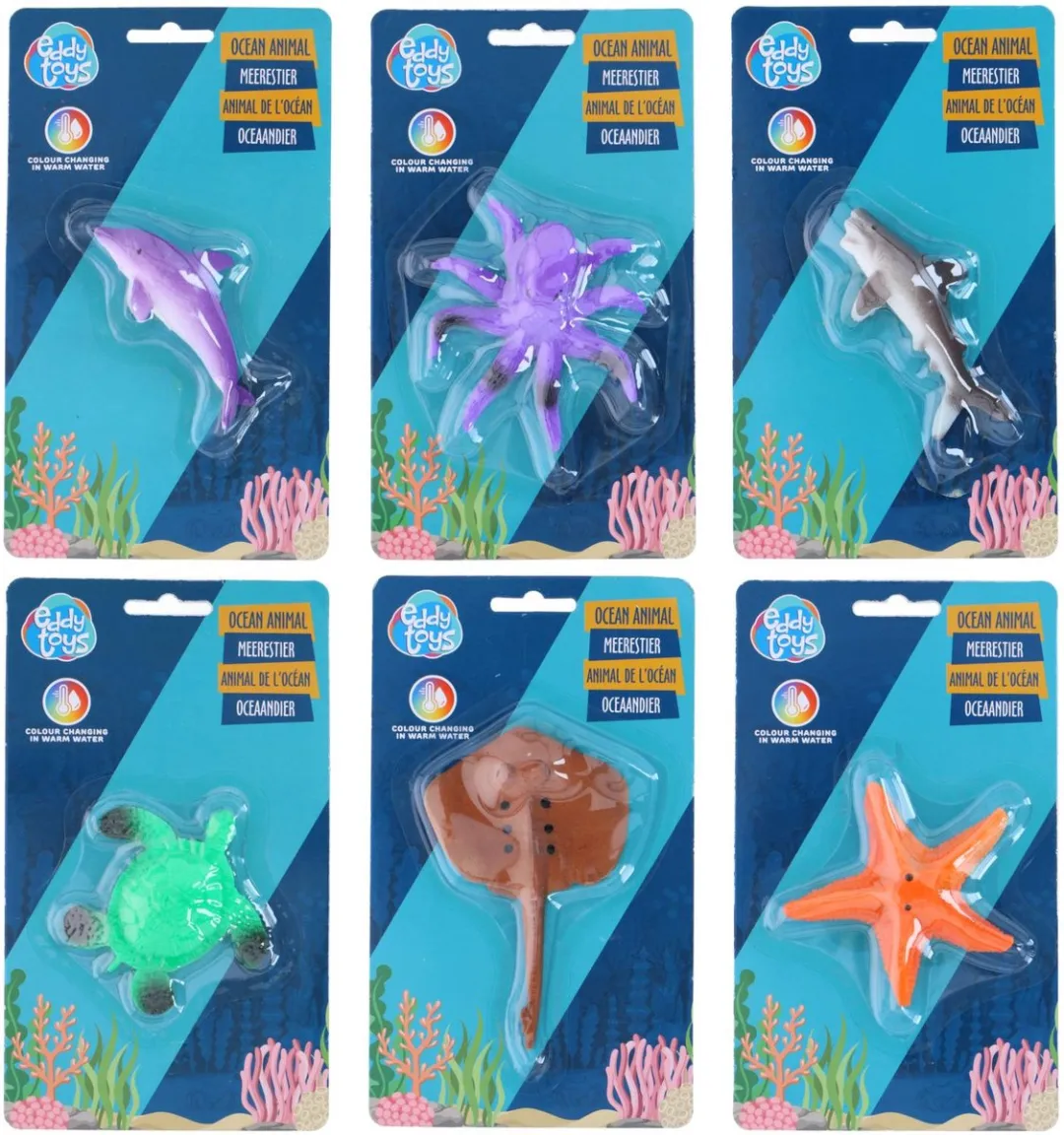 Eddy Toys Oceaandier 00836 Kleurveranderend Speelgoed - Meerkleurig