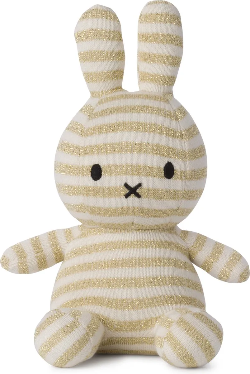Bon Ton Toys Nijntje Organic 23cm Stripe Cream Knuffel 24182402