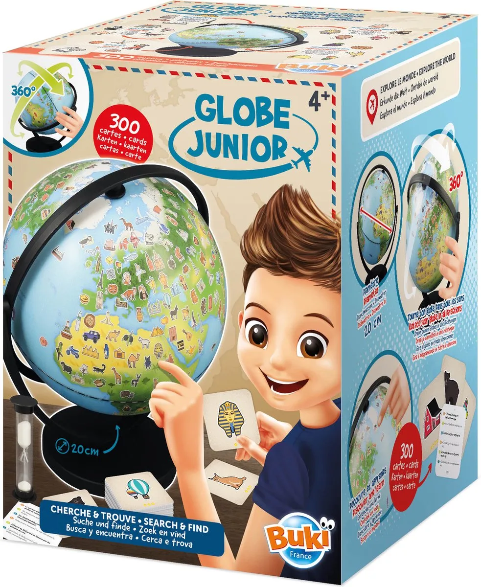 Buki France Wereldbol Junior 20cm Educatief Speelgoed