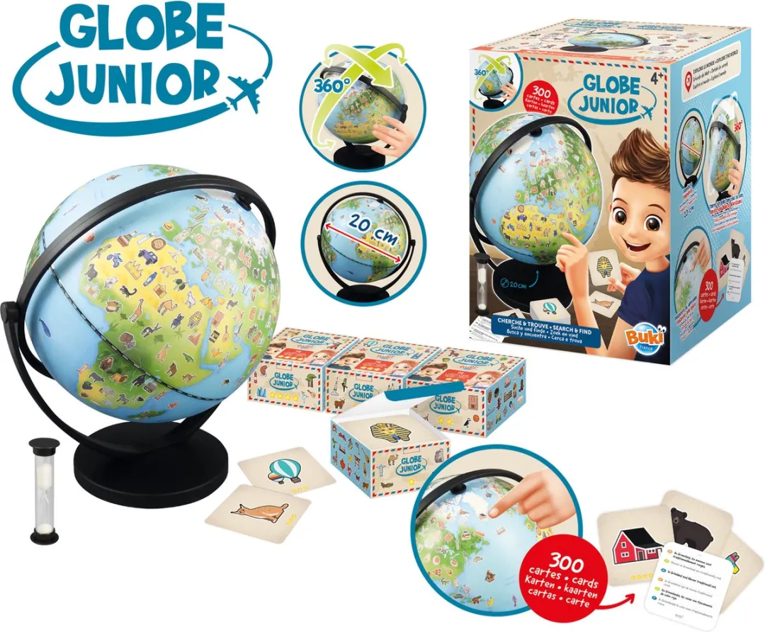 Buki France Wereldbol Junior 20cm Educatief Speelgoed