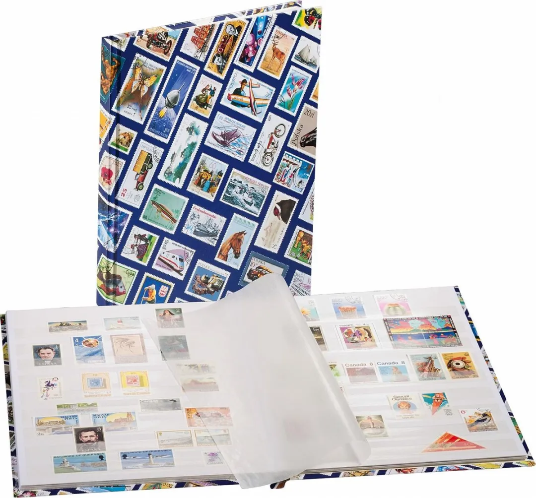 Leuchtturm Postzegelinsteekalbum Hobby W16 - 9 Vakken - Bont