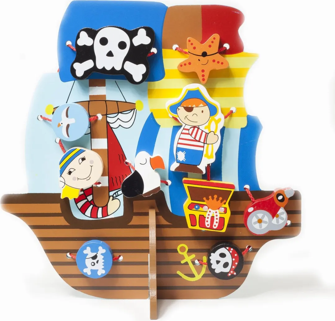 Playing Kids Piraten Touwenpuzzel 12 Stuks