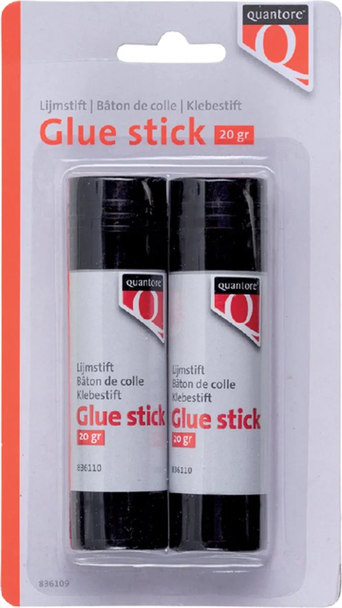 Quantore Lijmstift - 60g (3x20g) Wit