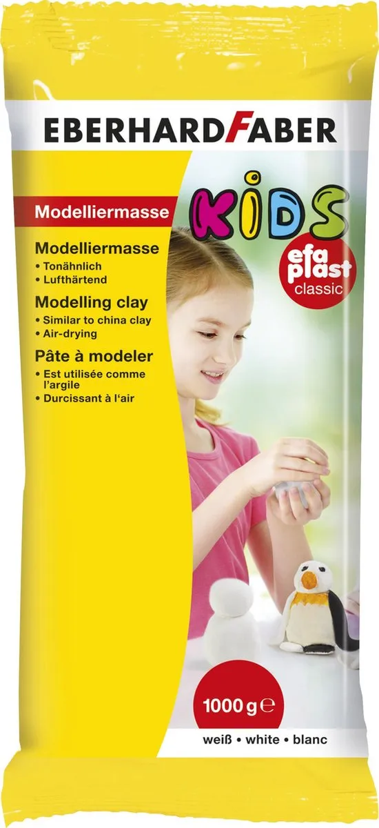 Eberhard Faber Efa Plast Kids Boetseermateriaal 1000g - Wit