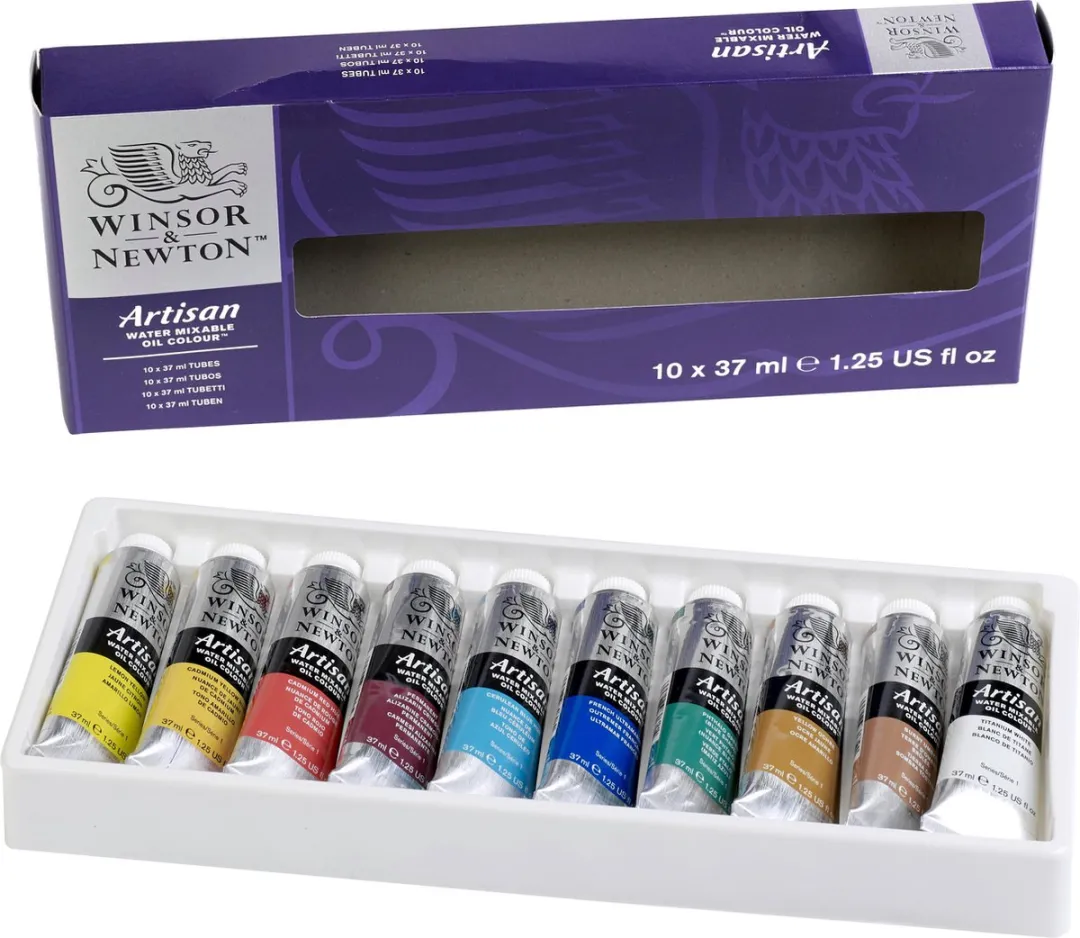 Winsor & Newton Artists' Water Mixable Olieverf 10x37ml - Set