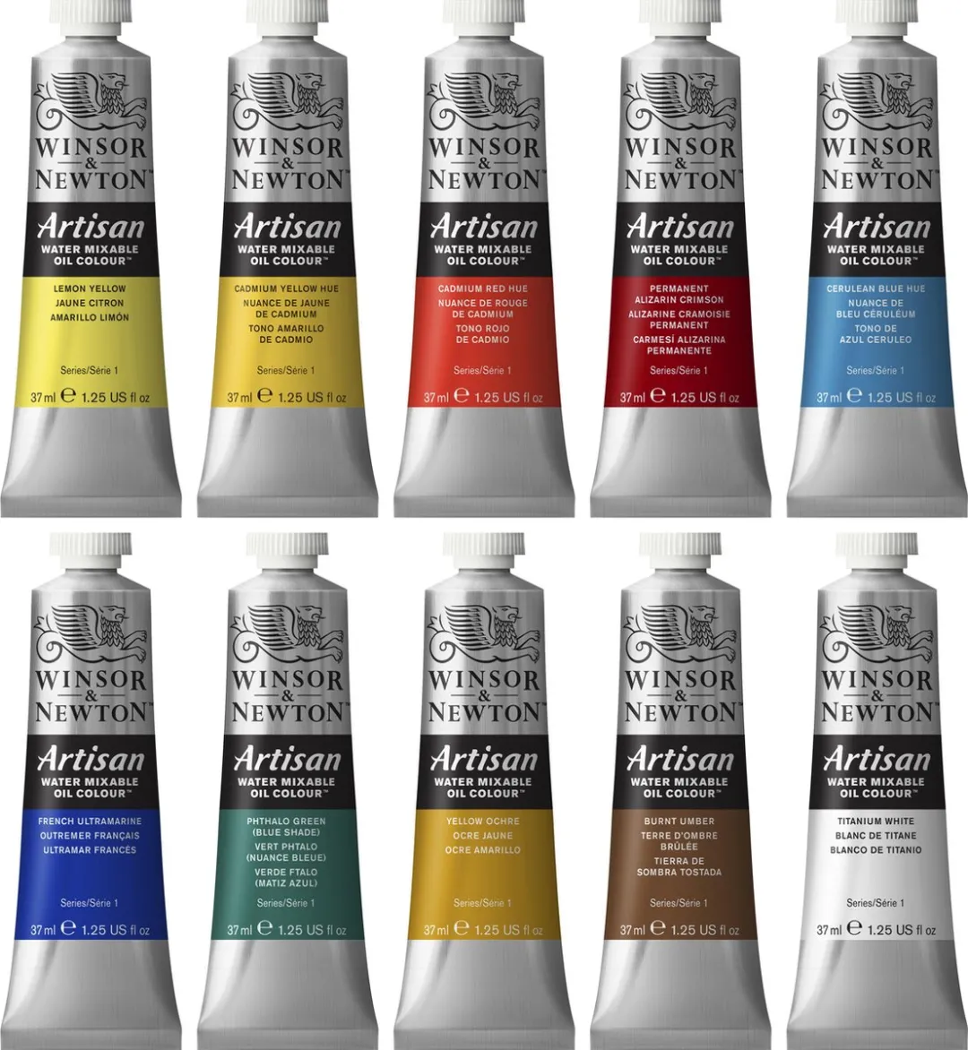 Winsor & Newton Artists' Water Mixable Olieverf 10x37ml - Set