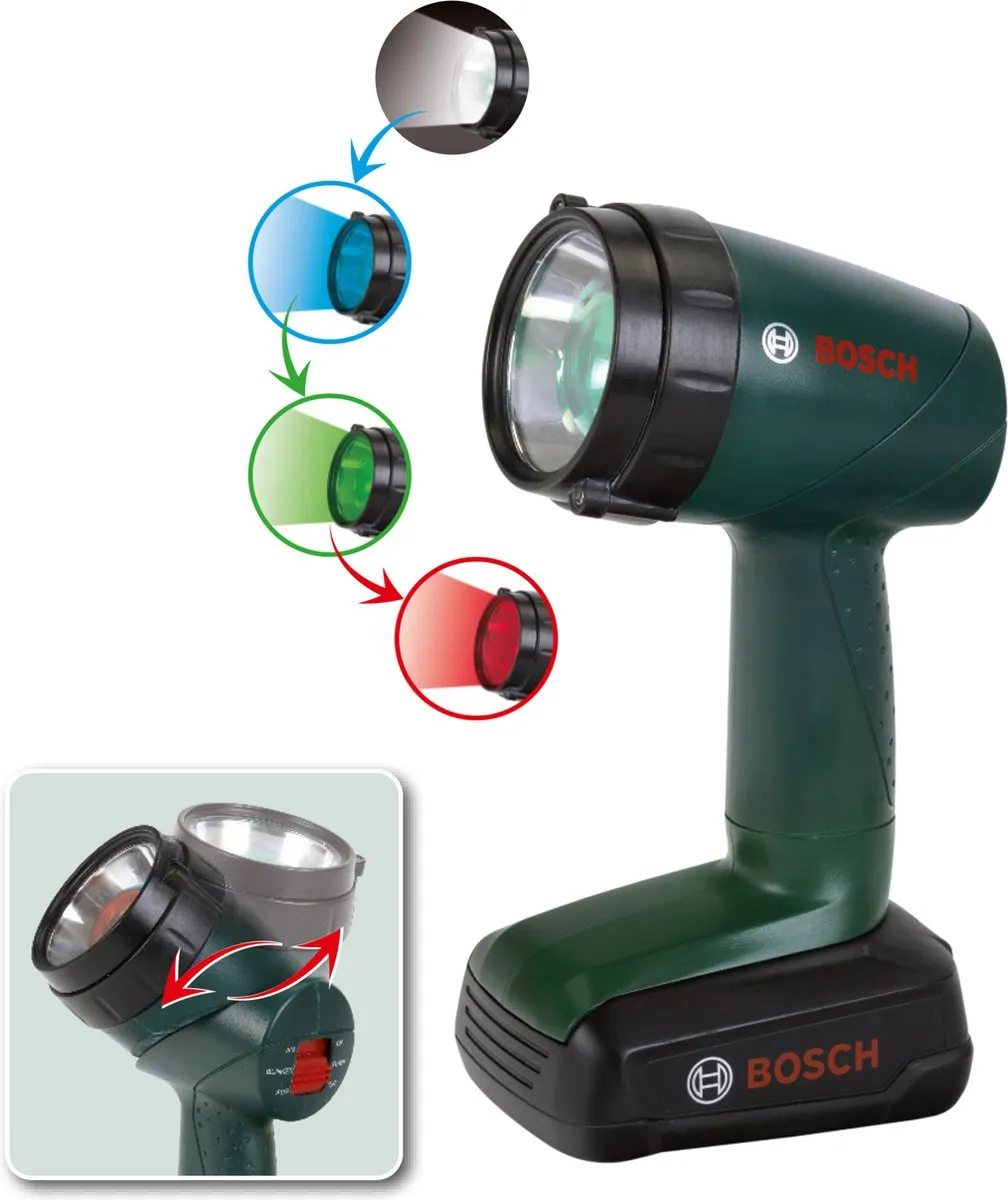 Klein Toys Bosch Mini Speelgoedlamp - Groen - 4 Kleuren