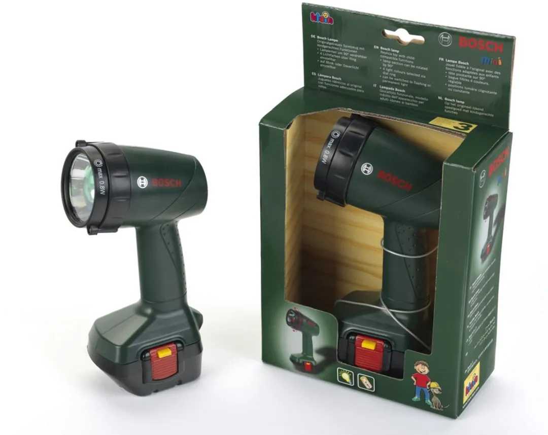 Klein Toys Bosch Mini Speelgoedlamp - Groen - 4 Kleuren