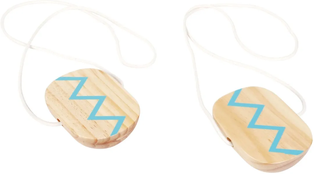 Small Foot Houten Loopklossen 12497 - Naturel/Blauw