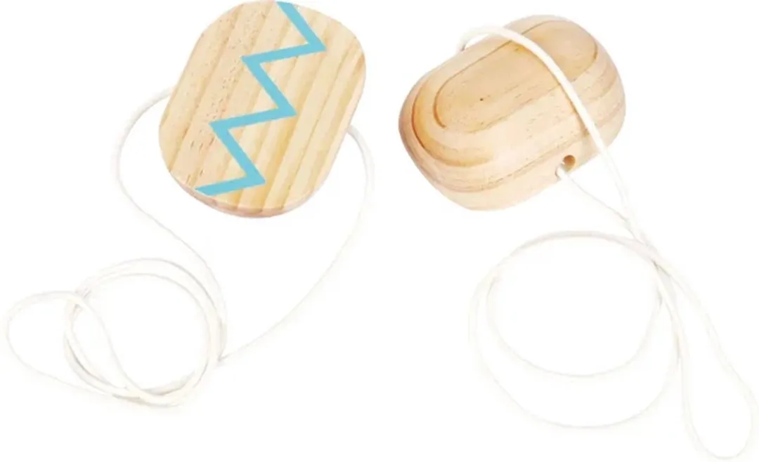 Small Foot Houten Loopklossen 12497 - Naturel/Blauw