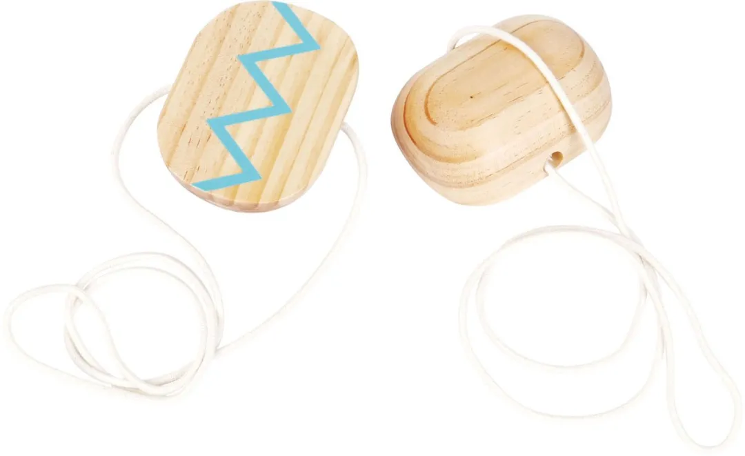 Small Foot Houten Loopklossen 12497 - Naturel/Blauw
