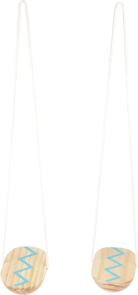Small Foot Houten Loopklossen 12497 - Naturel/Blauw