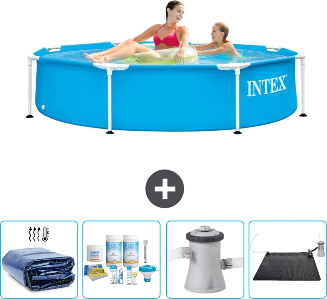 Intex 28205NP-Blauw Rond Frame Zwembad 244cm - Blauw