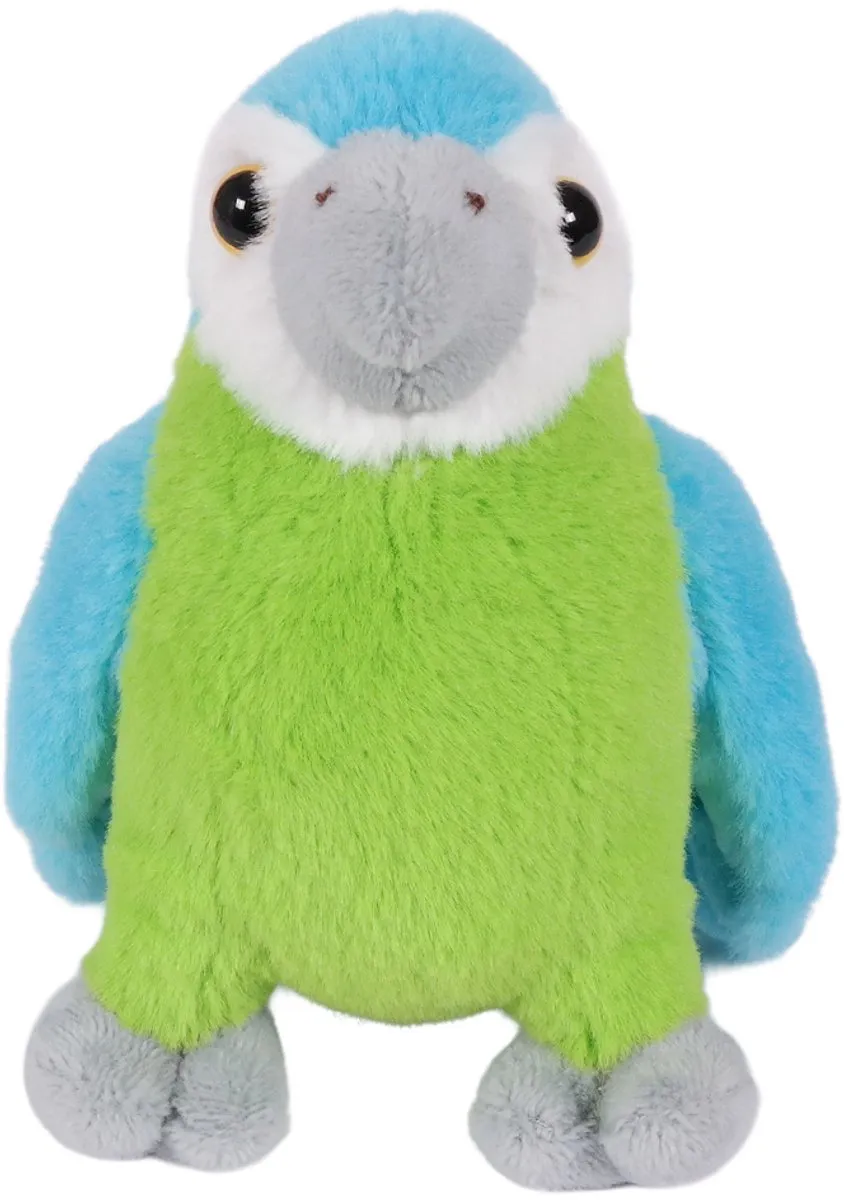 PIA Soft Toys Pluche Papegaai - Blauw 12cm