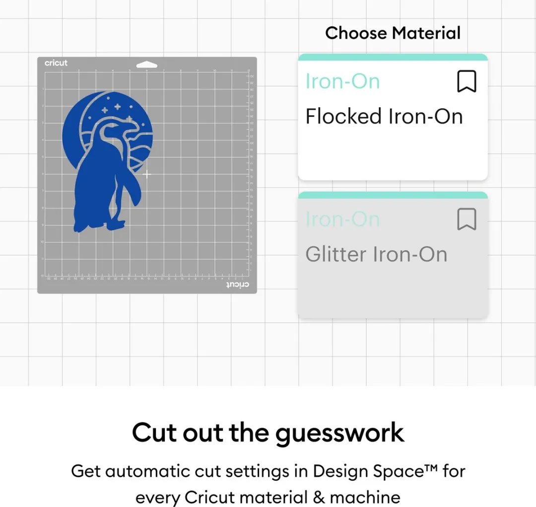 Cricut Flock Iron-On Blauw 30,5x48,3cm
