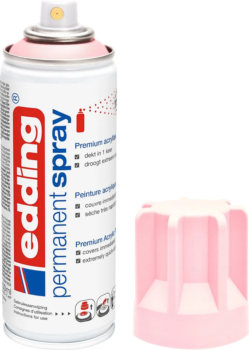 edding 5200 Spuitverf Pastelroze Mat 200ml
