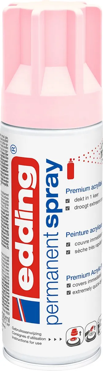 edding 5200 Spuitverf Pastelroze Mat 200ml