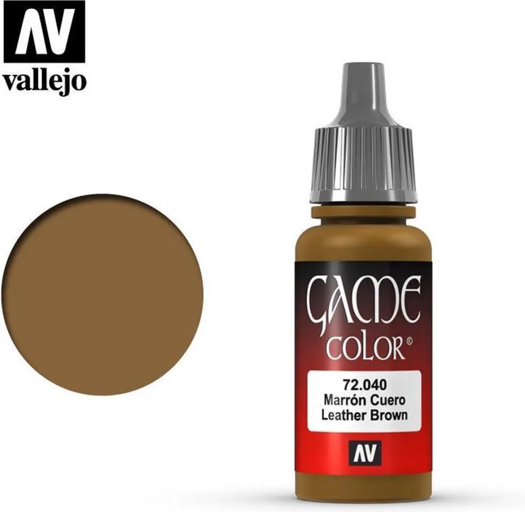 Vallejo Game Color Acrylverf Leather Brown 18ml