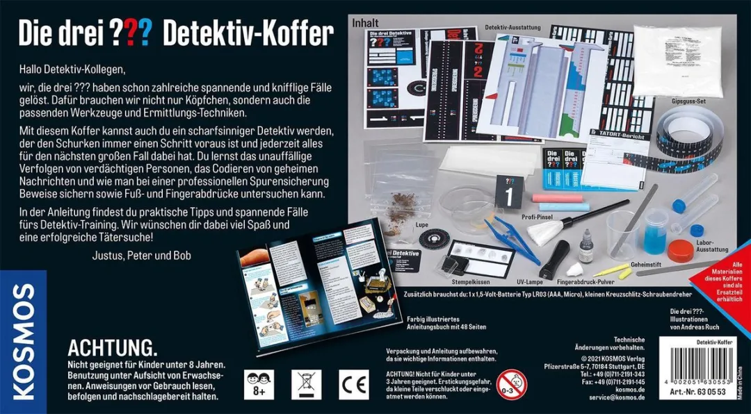 Kosmos Die drei ??? Detektivkoffer 630553 - Spionageset