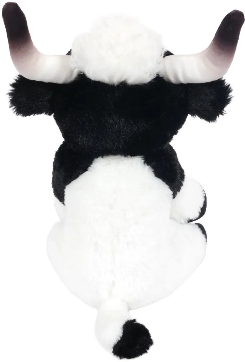 PIA Soft Toys Pluche Koe Zwart 25cm