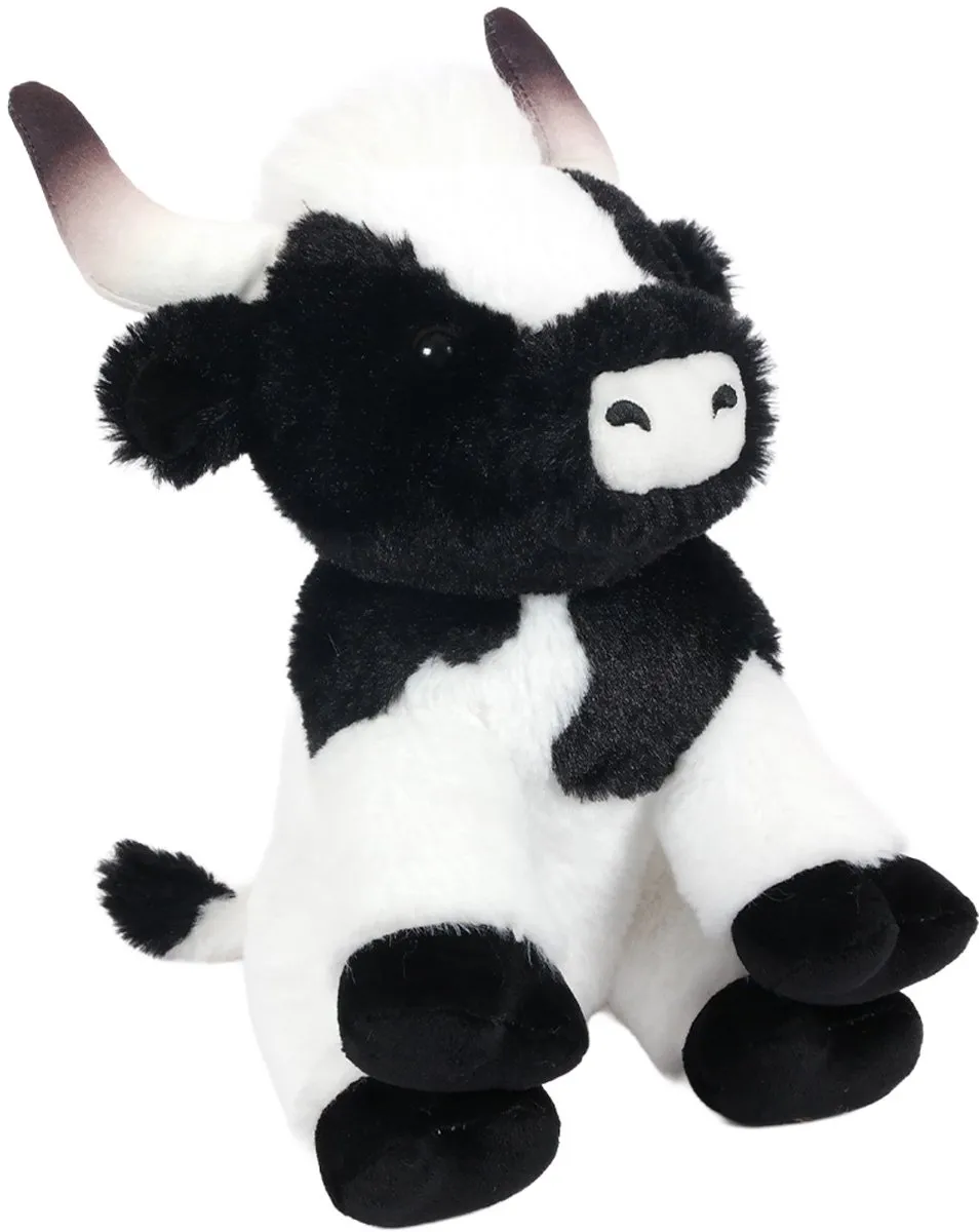 PIA Soft Toys Pluche Koe Zwart 25cm