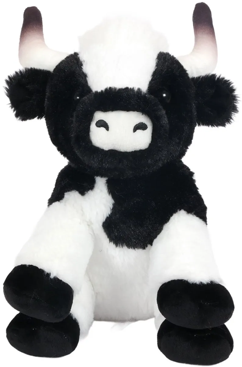 PIA Soft Toys Pluche Koe Zwart 25cm