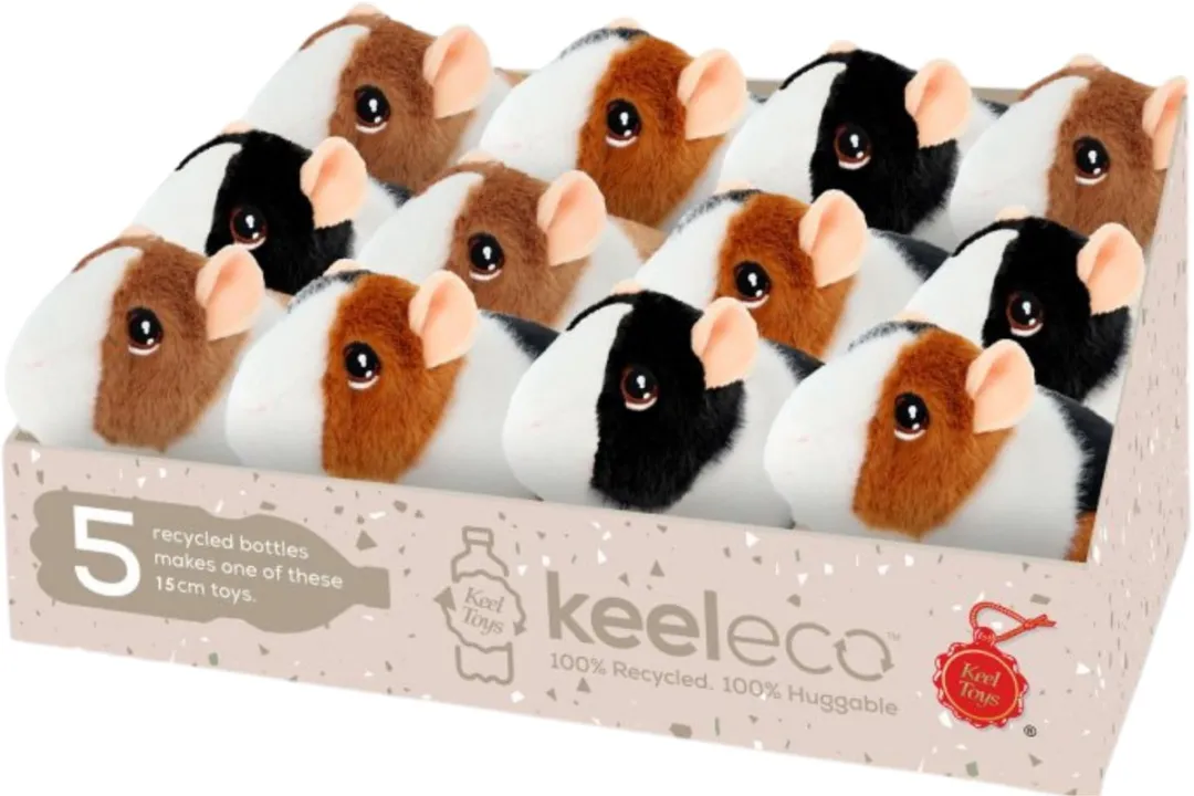 Keel Toys Pluche Cavia Beige - 15 cm - Met geluid