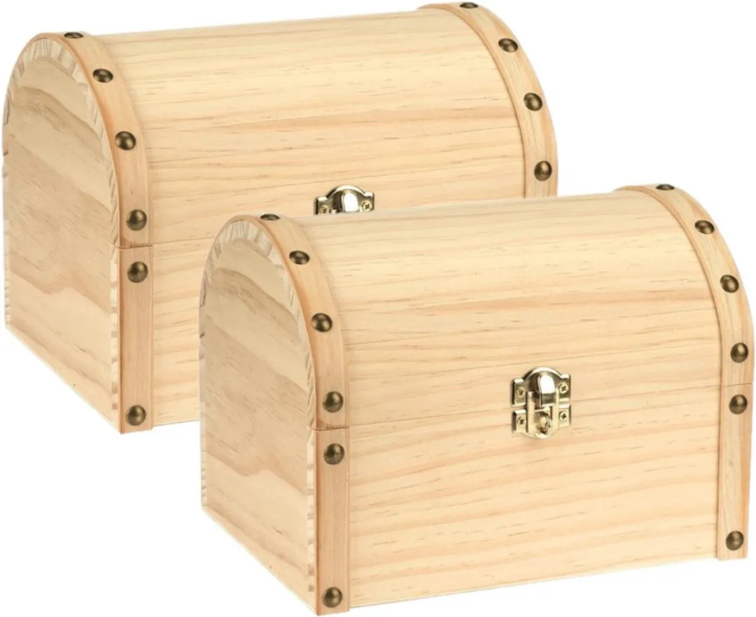 Glorex Hobby Houten Opbergkistje 20x15x15cm