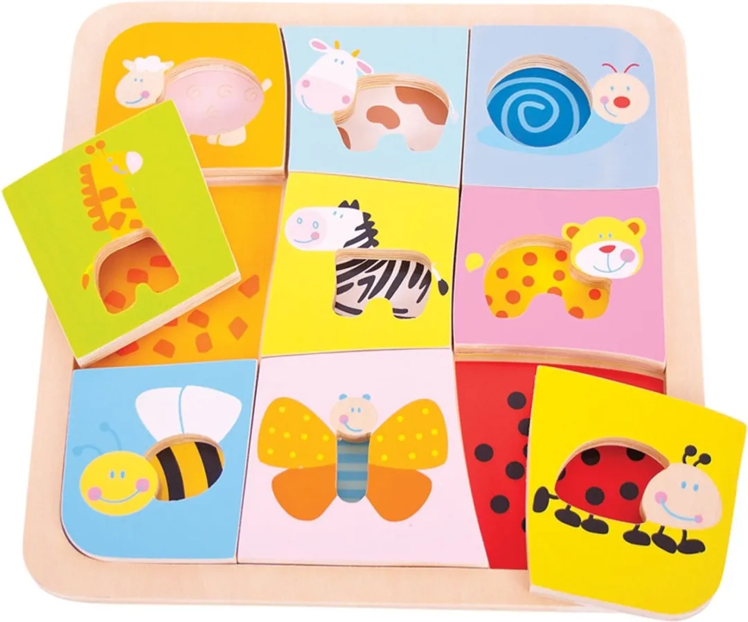 BIGJIGS Dieren Patronen Puzzel BJ509 - 1000 Stuks - Multicolor