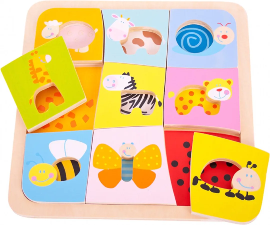 BIGJIGS Dieren Patronen Puzzel BJ509 - 1000 Stuks - Multicolor