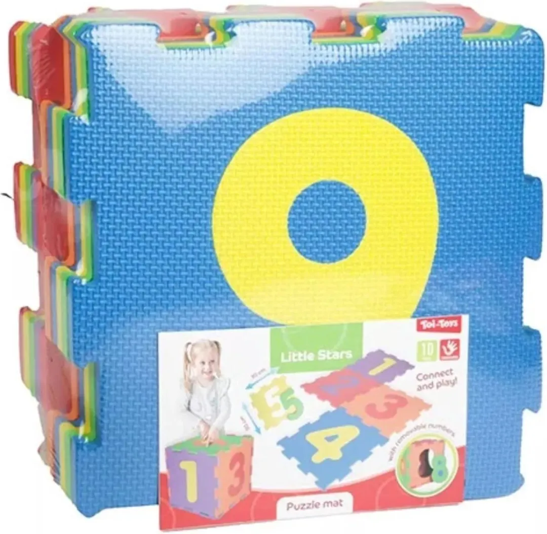 Toi-Toys Foam Speelmat met Cijfers - 10 Stuks - Multicolor