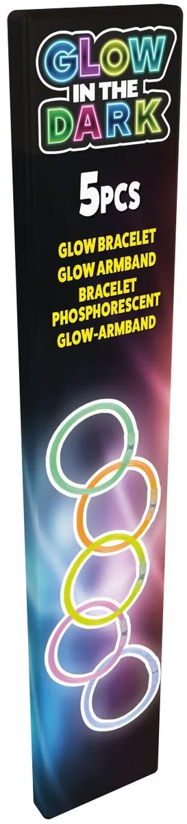 Eddy Toys Glow Armband Set - 5 Stuks Meerkleurig
