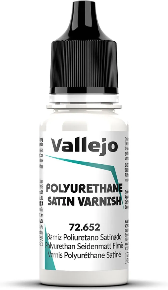 Vallejo Hobbyverf Polyurethane Satin Varnish 18ml