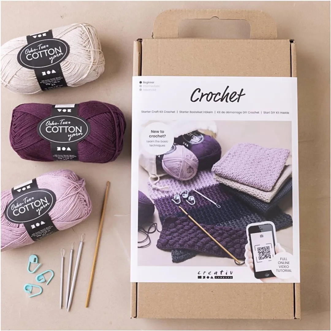 Creativ Company Startersset Leren Haken - Multikleurig
