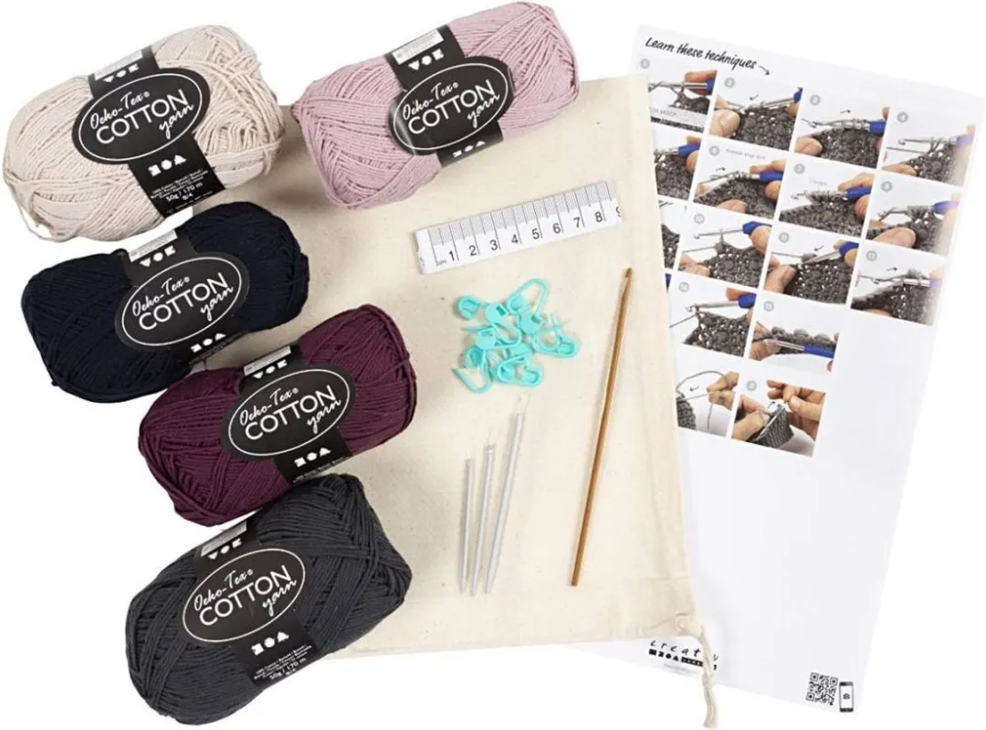 Creativ Company Startersset Leren Haken - Multikleurig