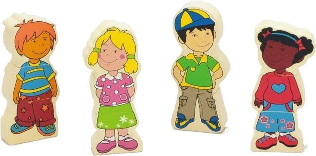 Viga Toys Junior Vormenpuzzel Hout 12 Stuks