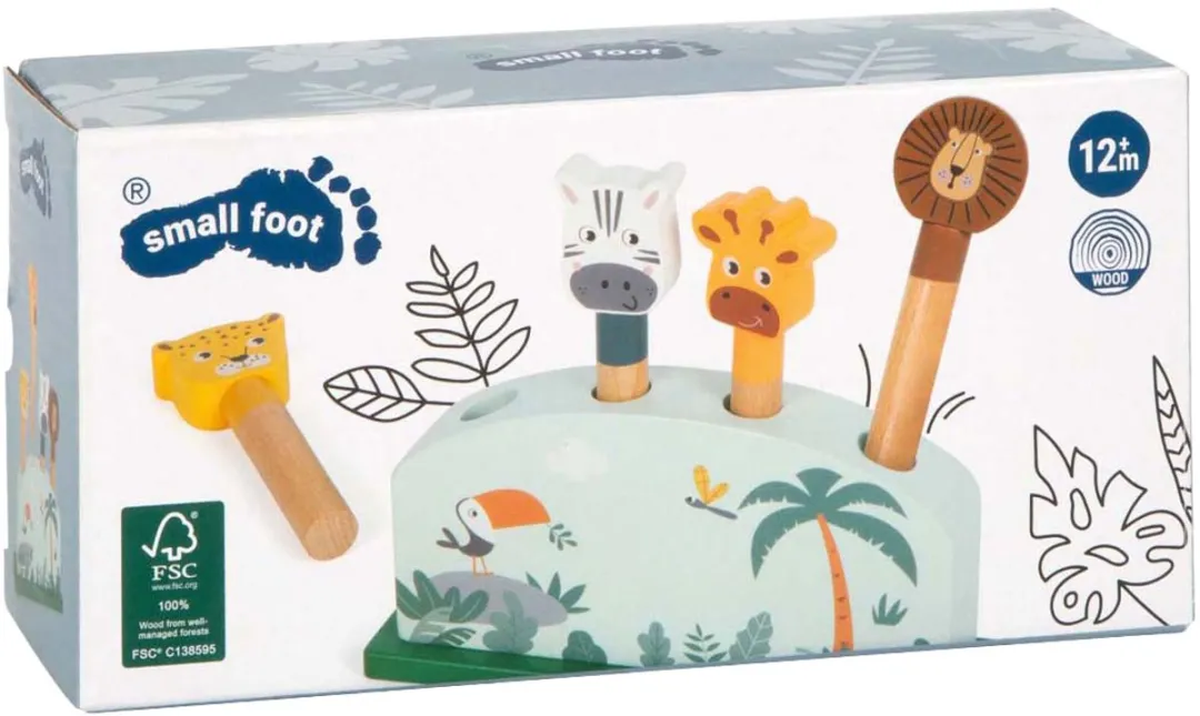 Small Foot Houten Dierenvormenspel Safari FSC 12758