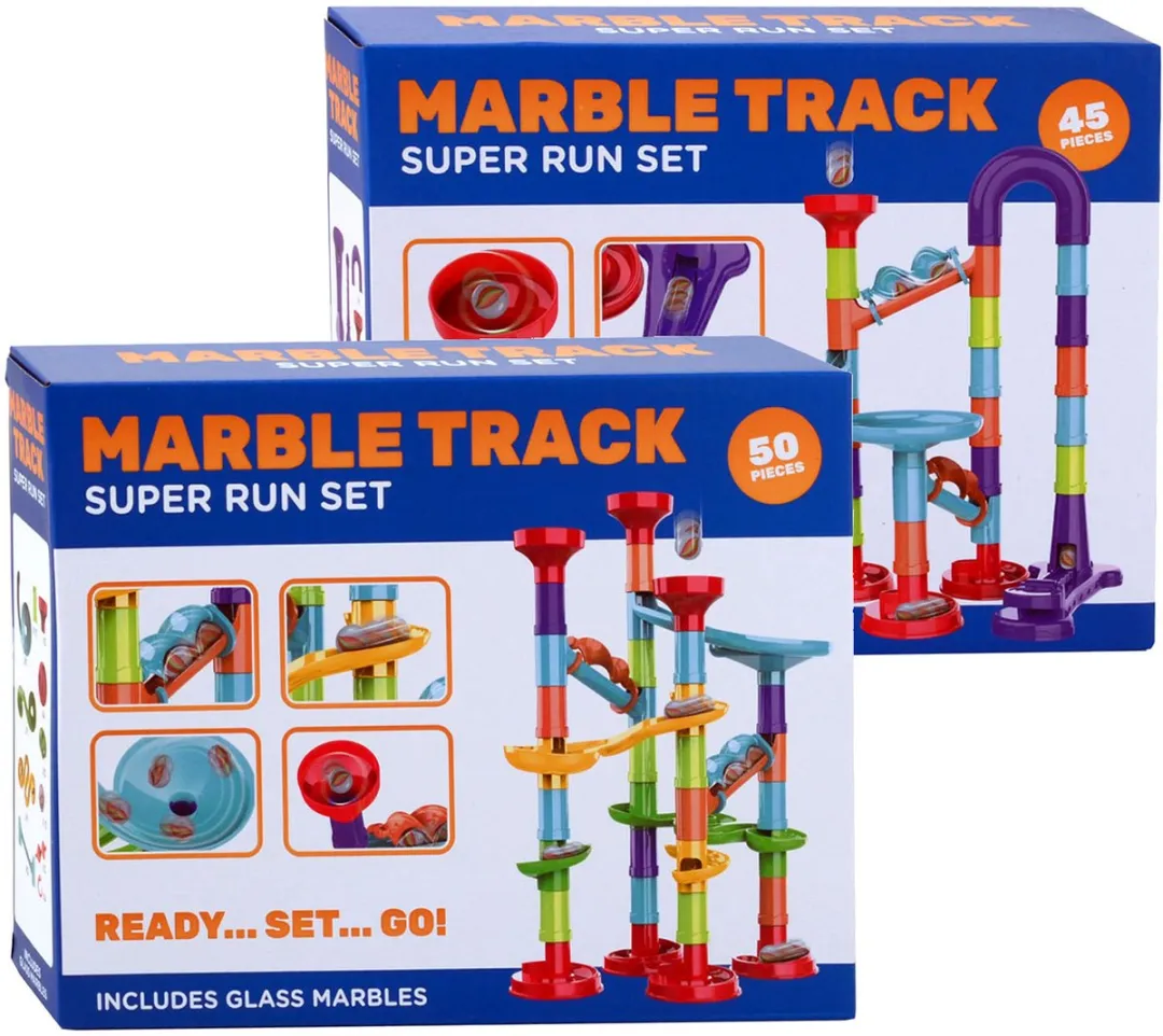 John Toys Knikkerbaan - 50 Onderdelen Multicolor