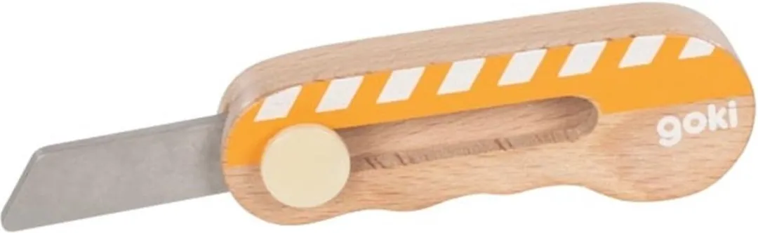 Goki Cuttermes 10x3,5x1,5cm Hout - 3+