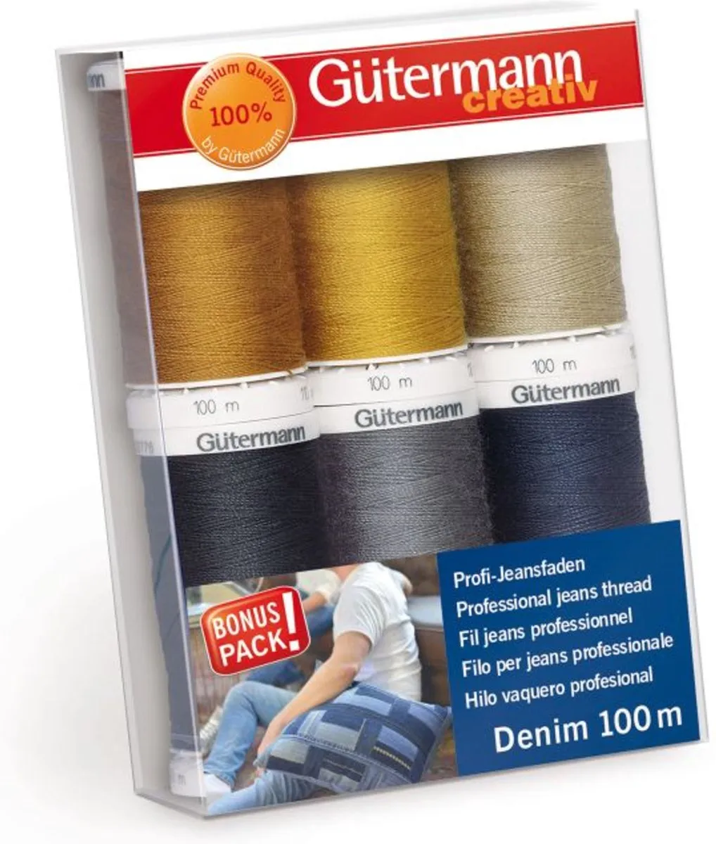 Gutermann Jeans Garen Set 6x100m